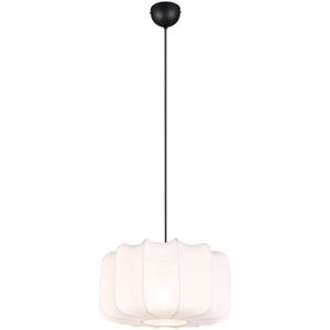Japandi hanglamp zwart met wit 40cm - Madleine