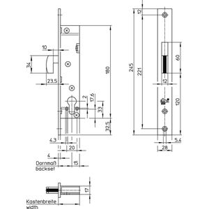 WILKA VH SMALSLOT RVS HAAK 1736-41 PC