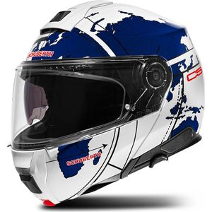Schuberth - C5 - Systeemhelm - Wit Blauw - Glasvezel