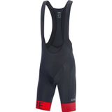 GORE WEAR C5 Optiline Bib Shorts Heren, zwart/rood