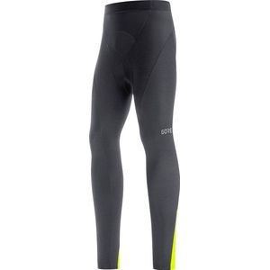 Gore Wear - C3 Thermo - Thermische Broek - Zwart - Fluoriserend Geel - Windstopper