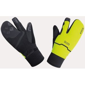GORE WEAR GORE-TEX INFINIUM Thermo Split Handschoenen, uniseks, zwart/neon-geel, 5, 100656