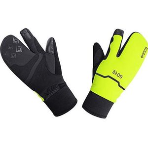 GORE WEAR GORE-TEX INFINIUM Thermo Split Handschoenen, uniseks, zwart/neon-geel, 10, 100656
