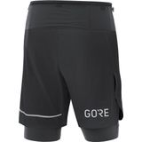 Gore Wear - Ultimate 2In1 Shorts - Heren - Zwart - Sneldrogend Materiaal