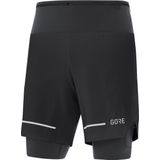 Gore Wear - Ultimate 2In1 Shorts - Heren - Zwart - Sneldrogend Materiaal