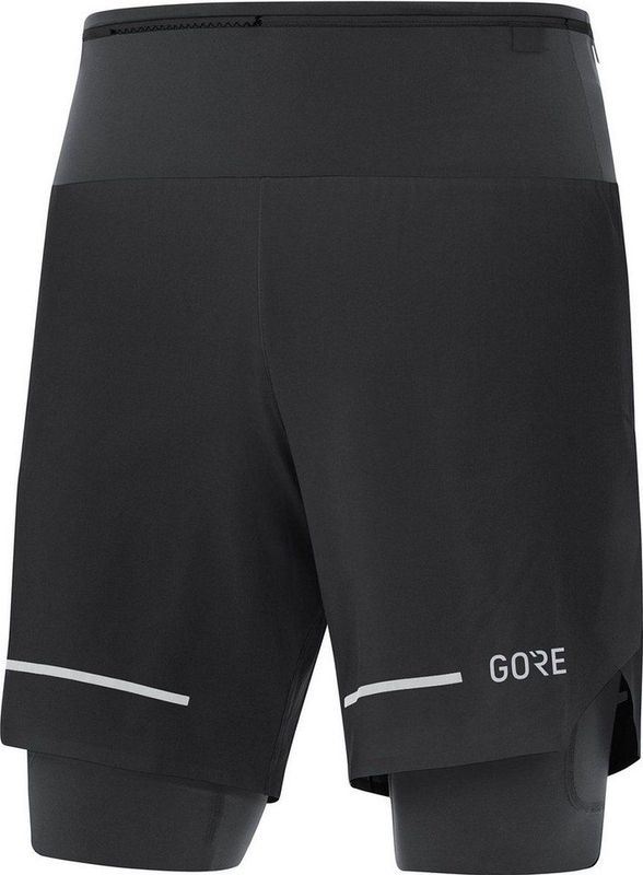 Gore Wear - Ultimate 2In1 Shorts - Heren - Zwart - Sneldrogend Materiaal