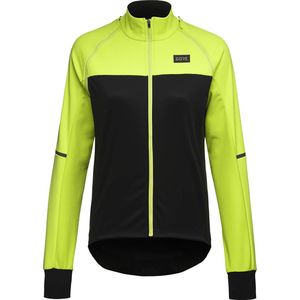 Gorewear - Phantom Jacket - Dames Jack - Zwart/Neon Geel - Ademend Materiaal