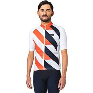 GORE WEAR Fietstrui met korte mouwen voor heren Signal, S, wit/vuurrood