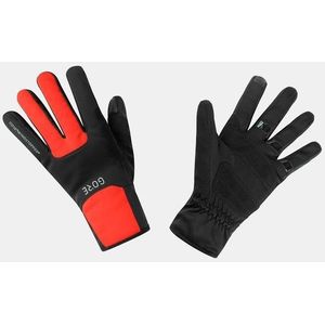 GORE WEAR Unisex thermische handschoenen, GORE WINDSTOPPER, zwart/vuurbal, 11