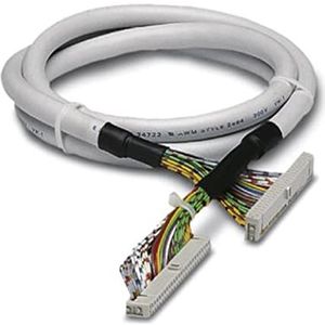 PHOENIX CONTACT FLK 50/EZ-DR/550/KONFEK geconfectioneerde ronde kabel, aansluiting 1 IDC/FLK-aansluitstrip (1x 50-polig), aansluiting 2 IDC/FLK-contactdoos (1x 50-polig), kabellengte 5,5 m