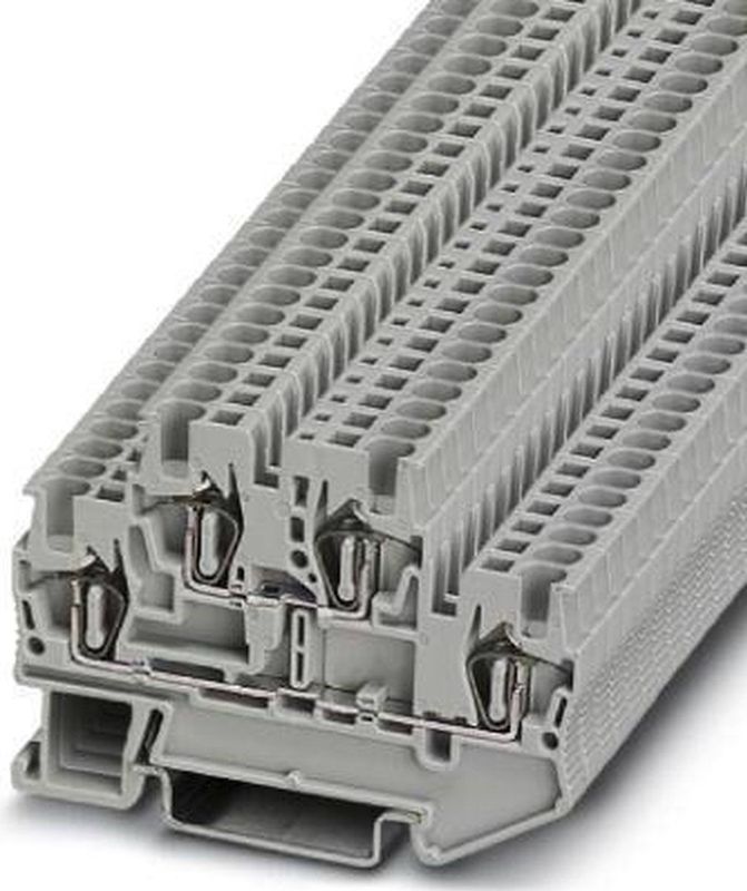 Phoenix Contact - STTB 1.5 - Aardingsklem - Grijs - Veerdrukklem - 0,08 mm² tot 1,5 mm²