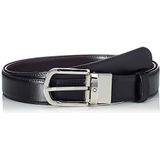 Montblanc Classic Line omkeerbare leren riem schwarz-braun inkorten mogelijk