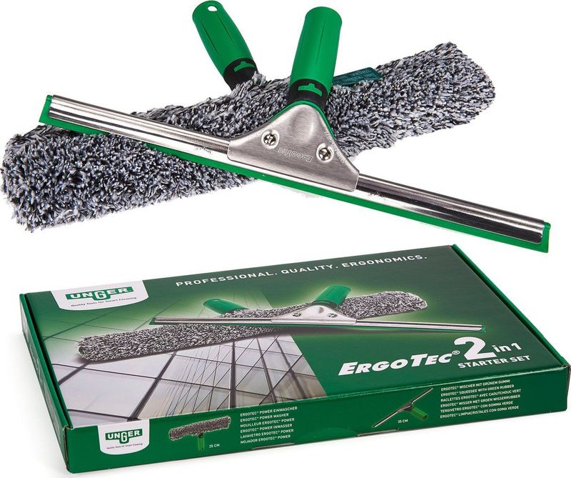UNGER Raamwisser Professionele Starterskit- Raamtrekker - Inwashoes - Inwashouder - 35cm