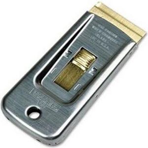 Schaber Glas Breite der Klinge: 4cm inkl. 1 Klinge Edelstahl silber