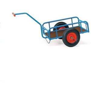 Fetra Handwagen mit Gel&#228;nder 250mm hoch 795x445mm Ladefl&#228;che Luftbereifung
