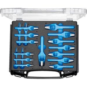 Gedore - 2963469 Holpijpset - 2-22 mm - Stansgereedschap - Blauw Gelakt