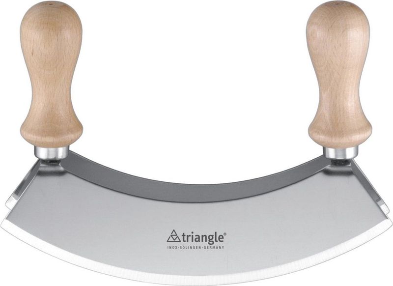 Triangle Dubbel Wiegemes 23 cm - Precisie Snijden - Beukenhout Heft