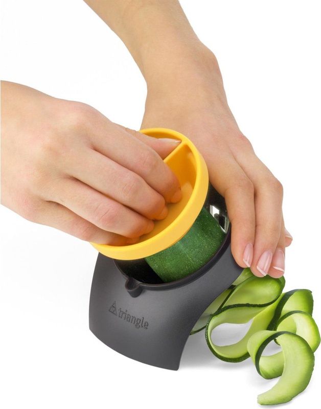 Triangle - Spiraalsnijder - Groentespiralen - Roestvrij Staal en ABS-Kunststof