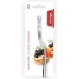 Triangle Professioneel Pincet 14 cm - Dubbele Knik - RVS - Vaatwasserbestendig