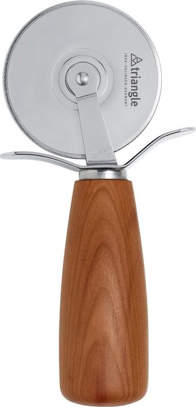Triangle Soul Pizzasnijder met Kersenhouten Heft - 6 cm Lemmet - Duits Vakmanschap