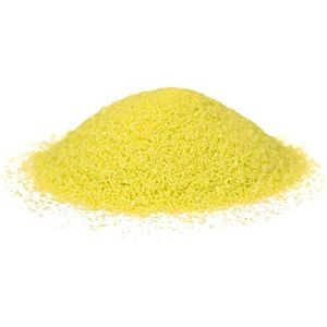 HEKU 30330-10: Decoratief zand, geel, 750 g, in hersluitbare doos