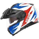 Schuberth E2 Explorer, opklapbare helm, Wit/Rood/Blauw, XXL (62/63)