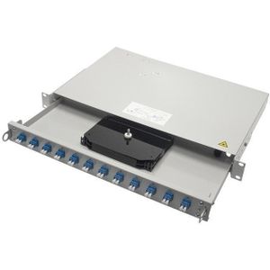 Telegärtner Rangeren vert. Profi V 1HE w. 24xLCD koppeling. H02030M, Server accessoires, Beige