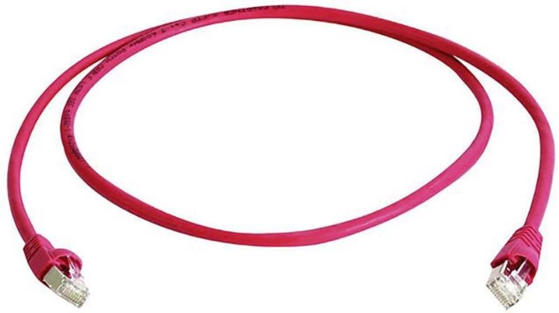 Telegärtner MP8 FS500 PatchkabelCat.6A ISO rot 0,25m