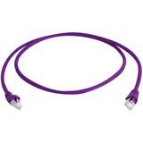 Telegärtner MP8 FS500 PatchkabelCat.6A ISOlila 0,25m