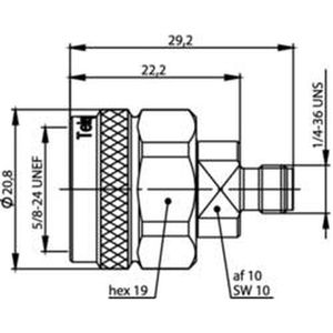 Telegärtner - Coax Adapter - N Connector - SMA-B - Kabels en Stekkers