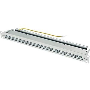 Telegärtner - MPP24-HS K - Patch Panel - Lichtgrijs - RJ-45 X 24 - 1U