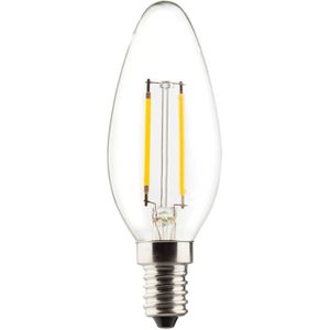 Müller-Licht LED Retro kaarslamp vervanging 25W glas E14 2,5W wit