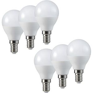 Müller-Licht druppelvorm LED-lampen met speciale functie, polycarbonaat, 5,5 W, wit, 6 stuks