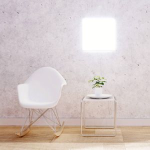 tint van Müller-Licht Smart LED-paneel Aris frameloos & vierkant 45x45cm wit + kleur (wittinten & gekleurd licht), direct + indirect licht, 1700lm, Zigbee, incl. afstandsbediening