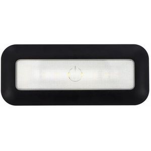Müller-Licht Mobina Push 15 LED batterijlamp oriëntatielicht nachtlampje, 15 cm lengte, neutraal wit 4000 K, 1,5 W, oplaadbaar via USB, zelfklevend, zwart
