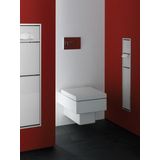 Emco Asis 150 inbouw-badkamerkast voor toilet, vochtige doeken, chroom/glas wit, inbouwkast, deuraanslag naar keuze - 975027850