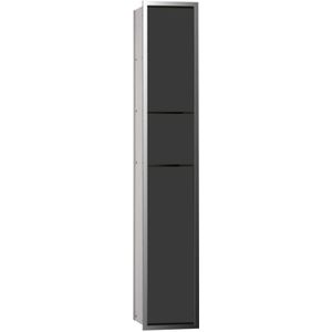 emco asis module 150 gastentoiletmodule inbouwmodel, vuilniszakhouder, papierhouder, wc-borstelset, 976027970