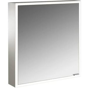 EMCO Uitstekend verlichte spiegelkast met allround LED-verlichting, hoogwaardige badkamerspiegelkast als inbouwmodel, badkamermeubel met 2 deuren, neutraalwit