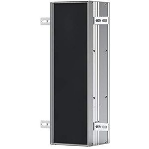 EMCO Asis Plus Inbouw-toiletmodule met toiletpapierhouder, badkamerkast voor onzichtbare opbergruimte, hoge kast met push-to-open-functie en 3 vakken, deurstop links