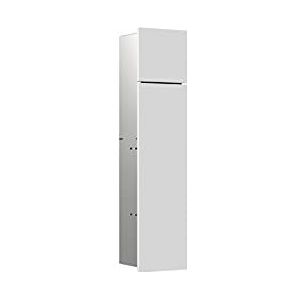 emco asis module pure WC-module, tweedelig houten front, verborgen, linker stop, 730x170mm, met reserverolbakje, 975551300