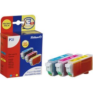 Pelikan Pelikan cartridge Canon P21 CLI526 Multipack kompatibel