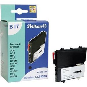 Pelikan Pelikan cartridge Brother B17 LC980 bk zwart kompatibel