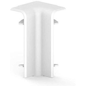 Habengut binnenhoek voor plint 70 mm van PVC, kleur: Wit | Inhoud: 1 stuk - voor hoekomrit in kamers