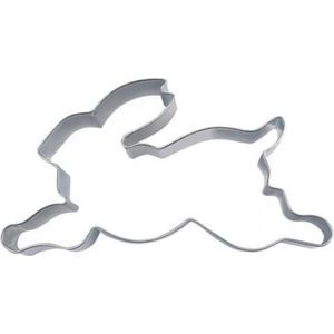 Staedter Springen Konijn Cookie Cutter, Zilver,