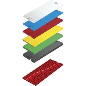 Roto/Gluske beglazingsblok GLAS-TEC GL-IB | 100 x 42 x 3 mm | kleur rood | 500 stuks