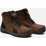 Puma veiligheidsschoenen hoog s3 kruipneus 63022 39 bruin