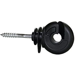 Ringisolator compact, zwart, doorlopende steun (25 stuks)