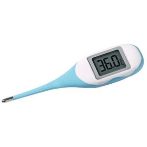 Kerbl Big Screen digitale thermometer, waterdicht, blauw-wit