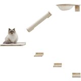 Kerbl - Kattenklimwand - Rocky - 52x17x37 - cm - naturel - en - wit