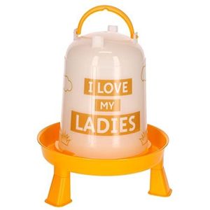 Kerbl Pet kunststof drinkbak "Ladies" voor kippen Ø23x28cm,3l kippen